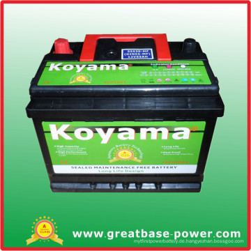 2015 Hotsell nasse Autobatterie 55530-12V55ah Selbstbatterie